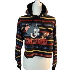 Hanna-Barbera Tom & Jerry cropped hoodie